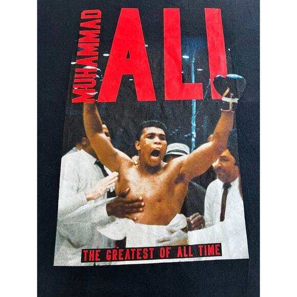 Men's Short Sleeve Cotton T-Shirt Muhammad Ali Graphic Size XL - Picture 2 of 7